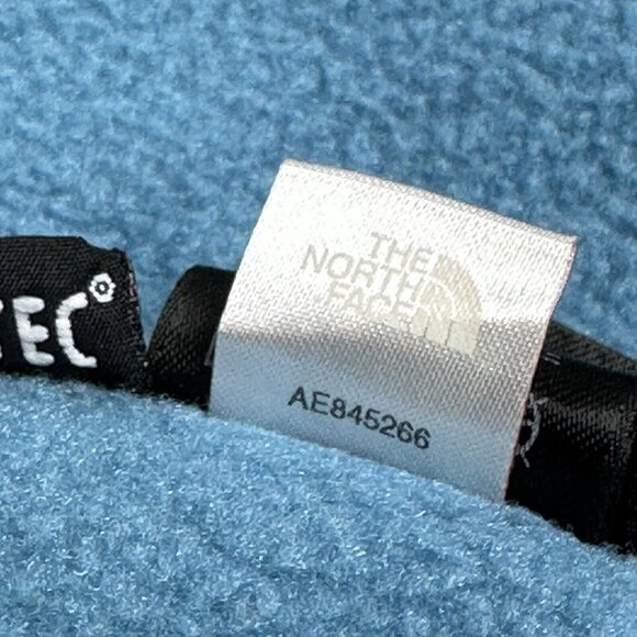 The North Face Girl's Blue‎ Gray Vintage Denali Polartec Full Zip Jacket L/C41 - Picture 13 of 16